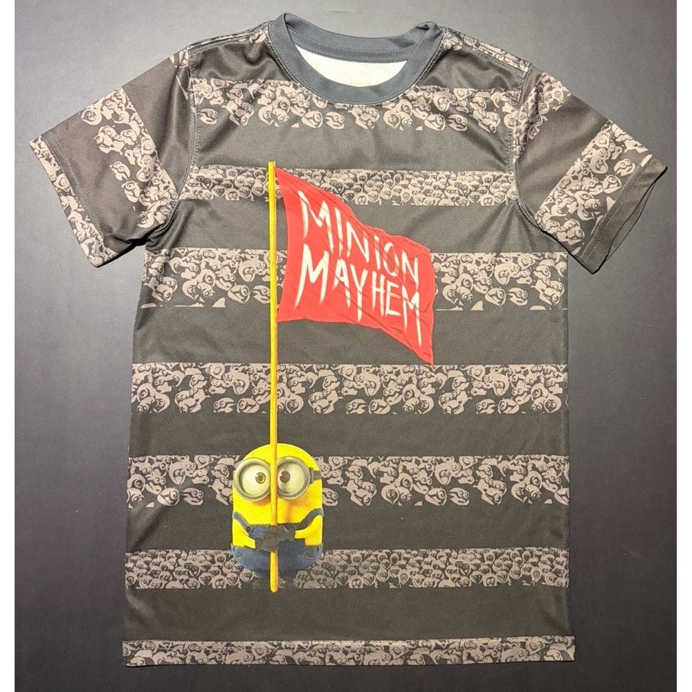 Minions Graphic T-Shirt Minion Mayhem Short Sleeve Crew Neck Kids M‎ (8) Kids